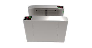 セキュリティ アクセス制御フラップ障壁ターン スタイル ゲート RFID やバイオメトリクス システム