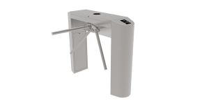 RFID やバイオメトリクス システム セキュリティ ウエスト高三脚回転式改札口